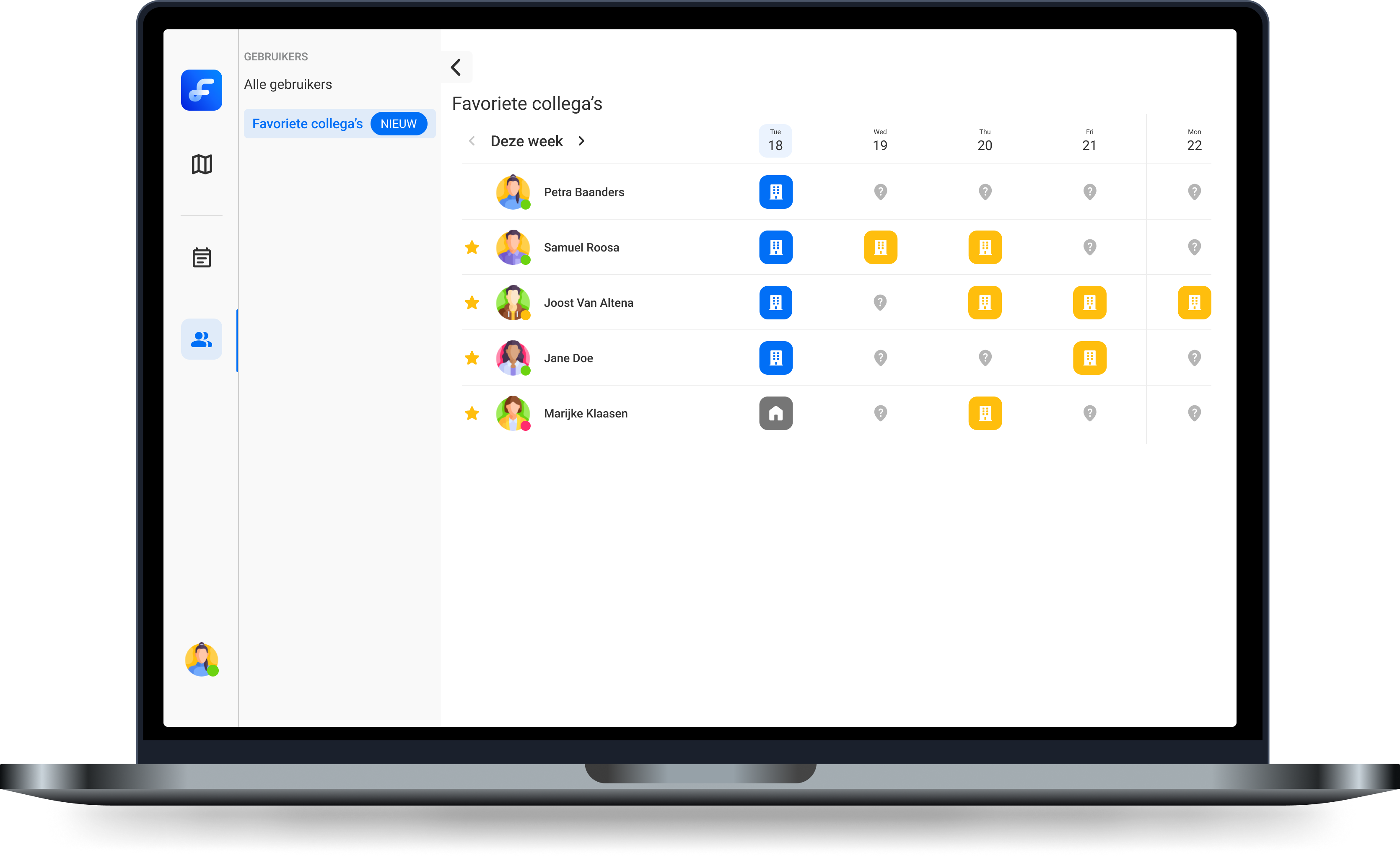 favoriete collegas