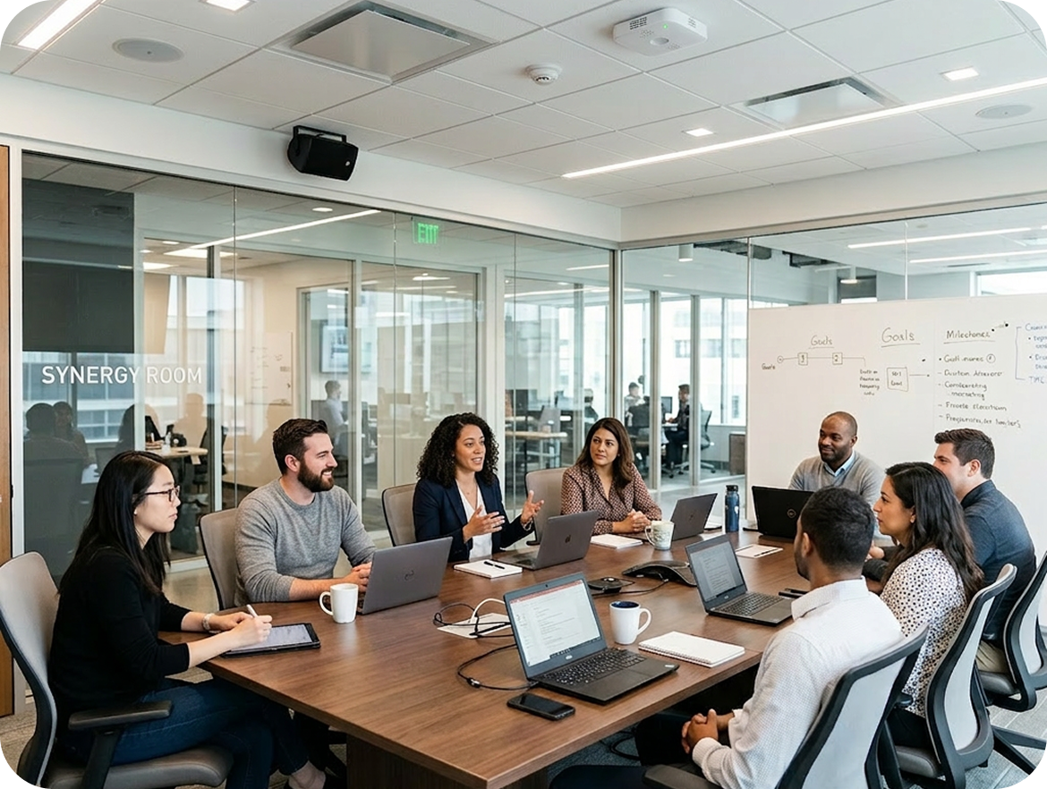 Vergaderzaal met sensor