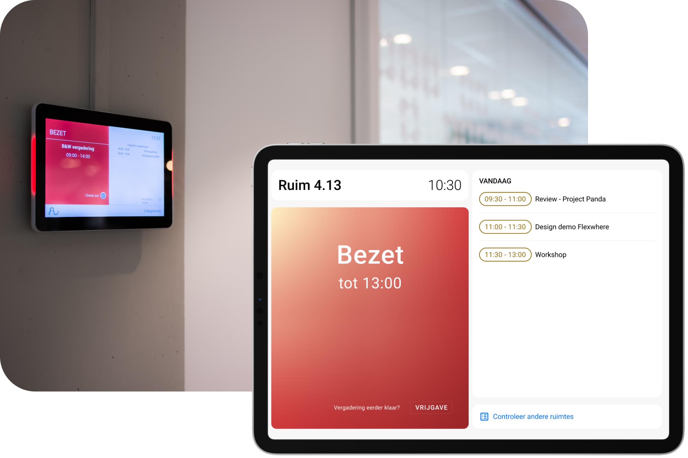 De vergaderruimte app