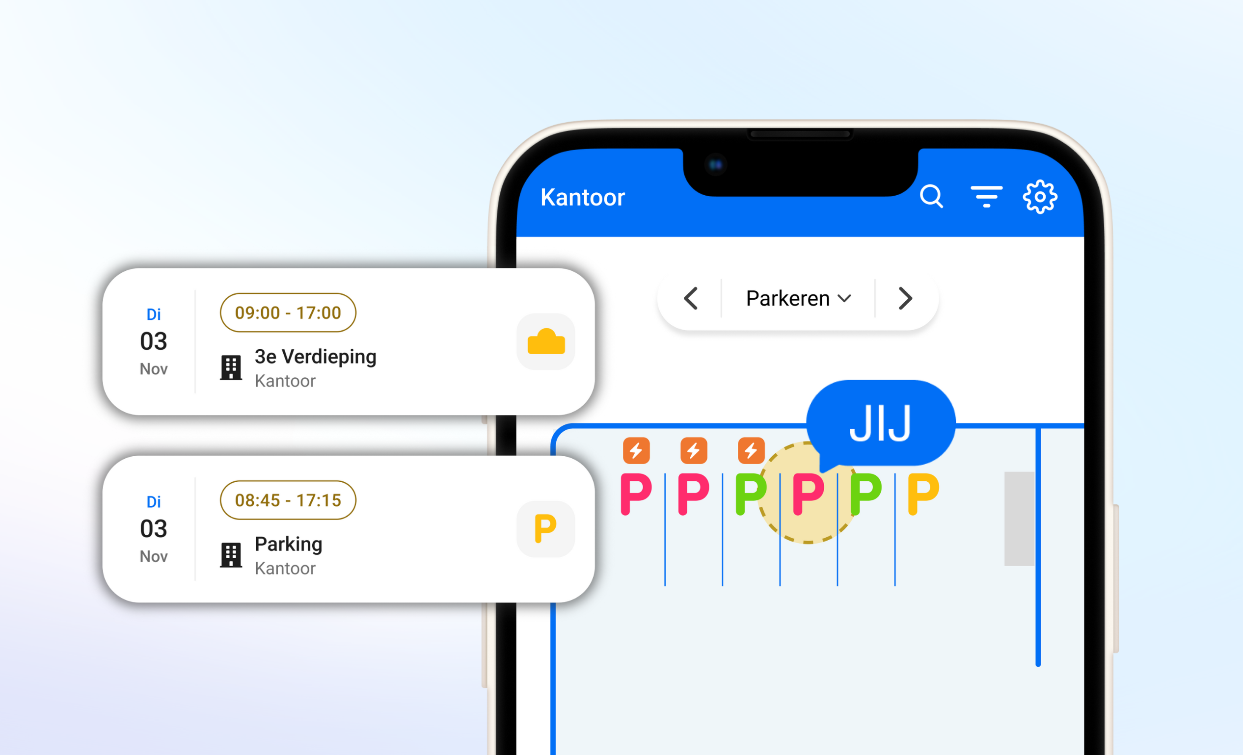Automatisch inchecken voor gereserveerde parkeerplekken