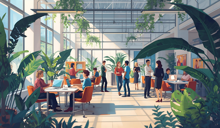 Succesvolle hybride kantoren maken gebruik van technologie.